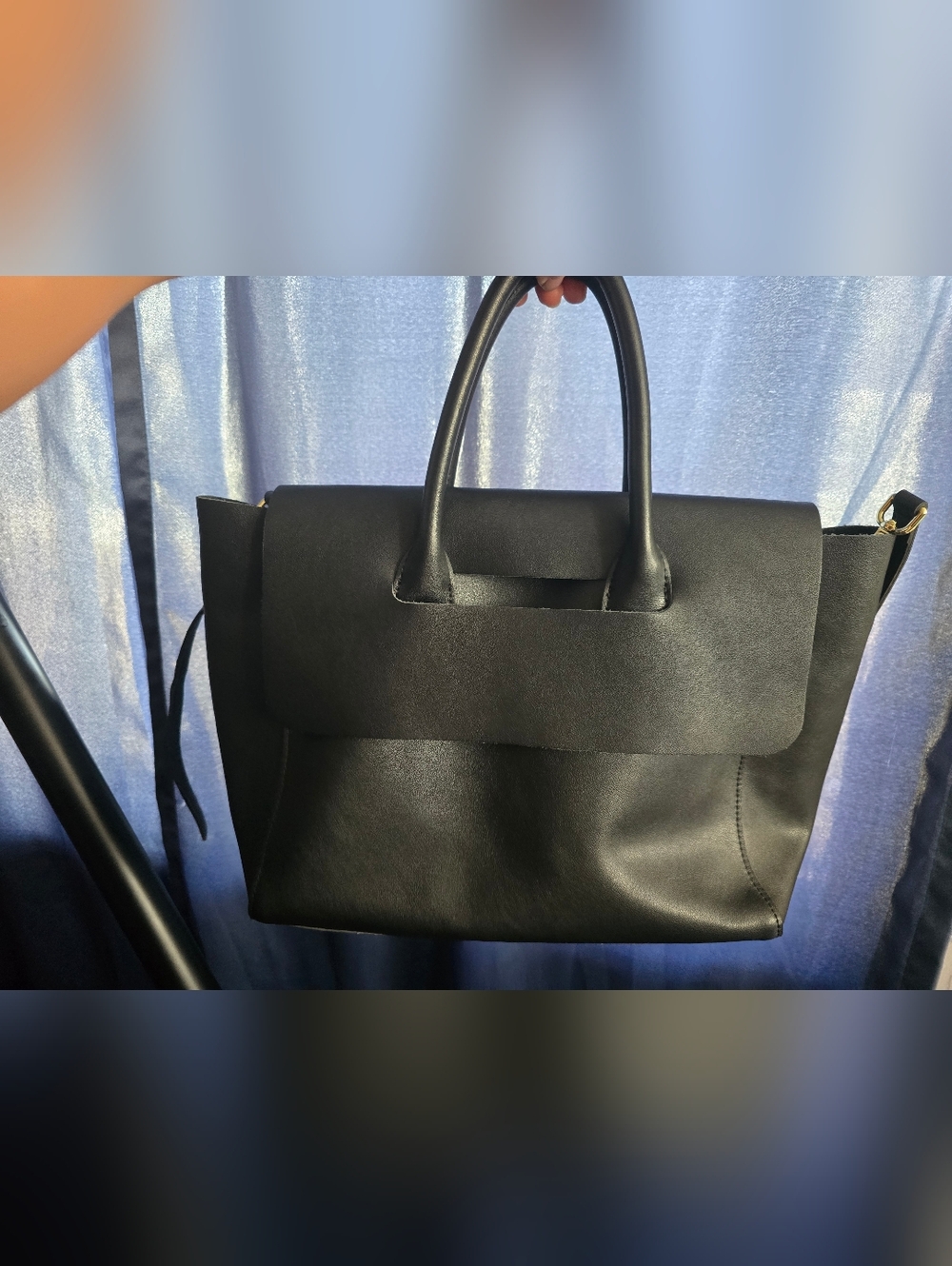 Classic Black tote Bag - Women's Handbag